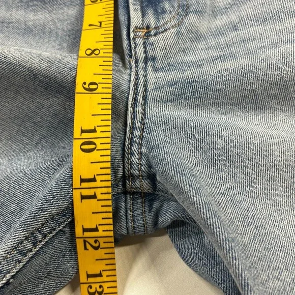 Pistola Lana Crop Wide Leg Cuff Snowcat Jeans 25P High Rise Raw Hem Petite - Picture 9 of 11